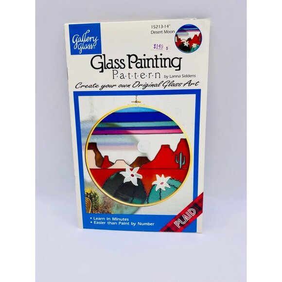 Vintage Gallery Glass Painting Patterns Lot Of 9 By Lanna Siddens & Karen Mason - Picture 2 of 10